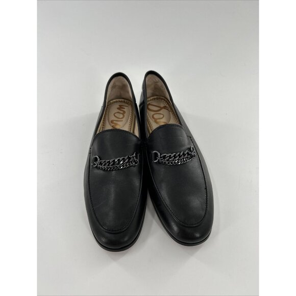 Sam Edelman Black Loafers Slip‎ On Leather LORENZO Womes 6.5 - Picture 3 of 7